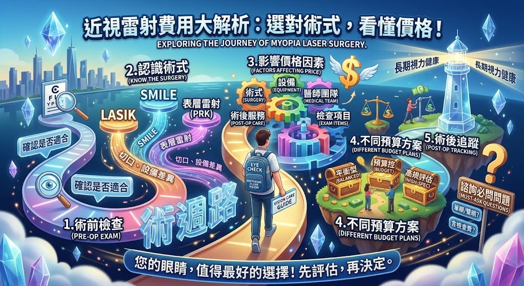 近視雷射費用怎麼算？術式比較、價格差異與報價注意事項一次看