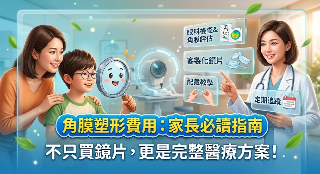 角膜塑形費用怎麼算？驗配、鏡片、檢查與後續追蹤一次看