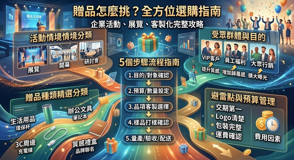 贈品怎麼挑?企業活動、展覽與客製化贈品完整選購指南