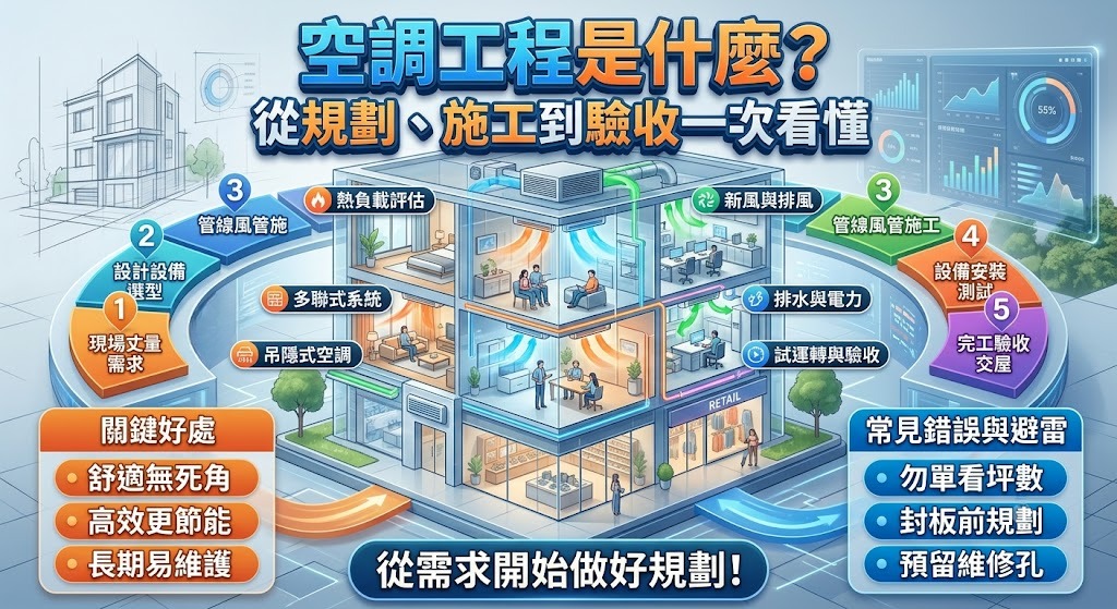 空調工程是什麼？從規劃、施工到驗收一次看懂