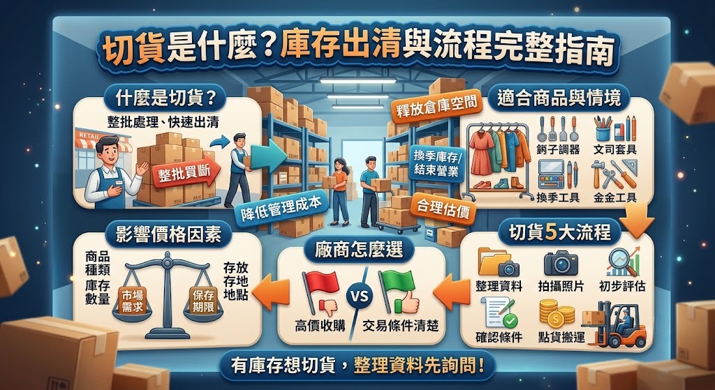切貨是什麼?庫存出清、批發收購與切貨流程完整指南
