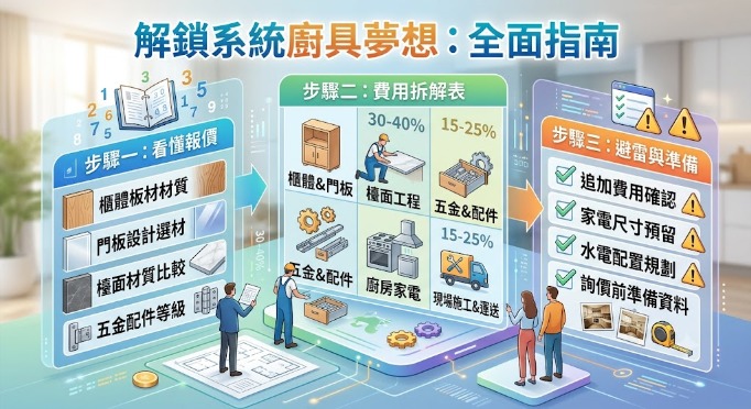 系統廚具費用怎麼算?報價組成、預算情境與選購避雷一次看