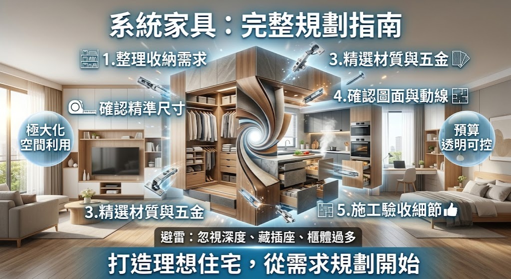 系統家具完整指南｜規劃、材質、流程、避雷與選購重點一次看懂