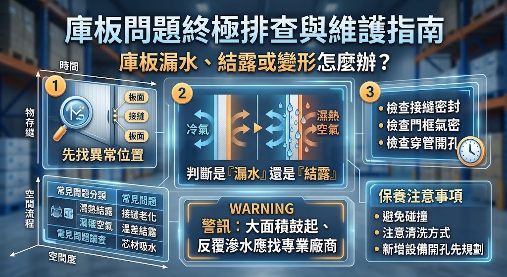 庫板出現漏水、結露、變形怎麼辦？常見原因與 7 步排查一次看
