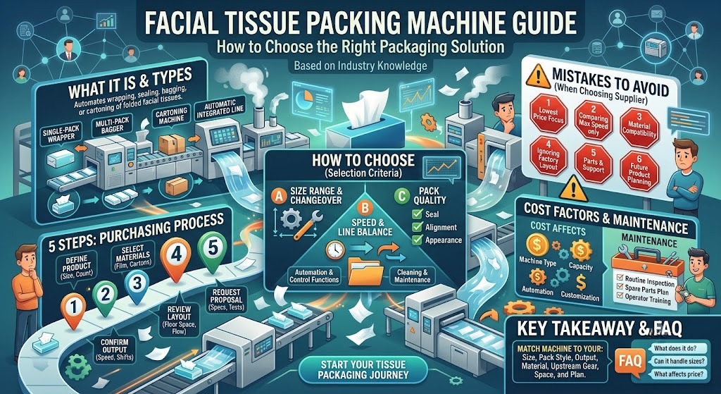 Facial Tissue Packing Machine Guide: How to Choose the Right Packaging Solution for Tissue Production